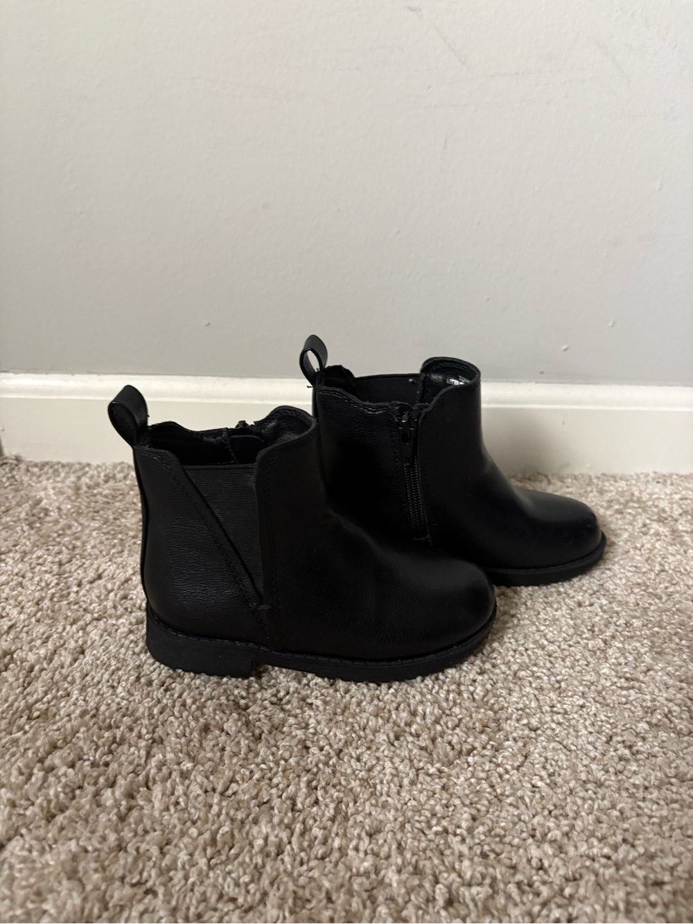 Kids Black Chelsea Boots Girls Size 9